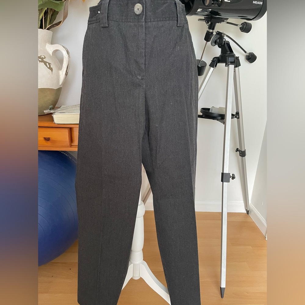 Ann Taylor Charcoal Flannel Trousers